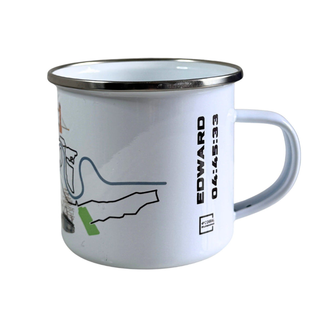 London 12oz Enamel Mug - Customisable