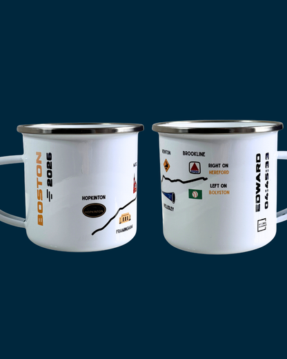Boston 12oz Enamel Mug - Customisable