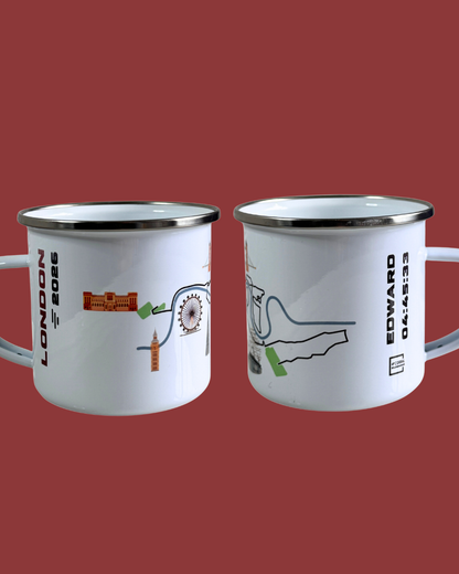 London 12oz Enamel Mug - Customisable